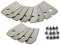 Trade-Shop 12x Ersatzmesser Schneidklingen Edelstahl 0,75mm für Gardena Sileno, Sileno+, Sileno City, Sileno Life, Sileno Minimo, Sileno Smart