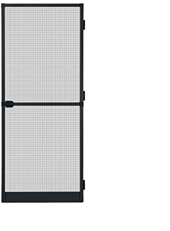 APANA - Fliegengitter Tür mit Alurahmen als Trittschutz - Insektenschutz Tür für Balkontür & Terrassentür - Tür mit automatischem Türschließer & Magnetverschluss (120 x 240 cm | Anthrazit)
