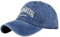YULOONG Vintage Baseball Cap Stickerei LOS Angeles Washed Denim Trucker Cap 100% Baumwolle Sonnenhut für Männer Frauen Einstellbar Blau