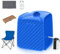 RELAX4LIFE Portable Sauna Tent, 3L Sauna Pot Bath Box with 9-Gear Adjustable Temperature & Timer, Chair, Mat, Herbal Box & Massage Foot Roller, Steam Cabin Home Sauna Spa for Relaxing Body (Blue)
