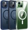 TORRAS Anti-Yellowing for iPhone 13 Case with MagSafe, 12FT Military Grade Shockproof, Resists Yellowing for 180 Days, Anti-Slip Grip Texture, Magnetic Protective for iPhone 13 Cover, Diamond Clear