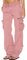 Tomwell Femme Jeans Cargo Denim Pantalons Multi Poche Stretch Denim Pantalon Taille Skinny Crayon Pantalon Jean Troué Pantalons Jeggings Pants Casual Rétro Z Rose Small