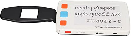 Tragbare Digitale Leselupe 4x-32x Vergrößerung mit 4,3-Zoll-Vollfarb-LCD-Bildschirm, Leseassistent für Sehbehinderte (EU-Stecker)