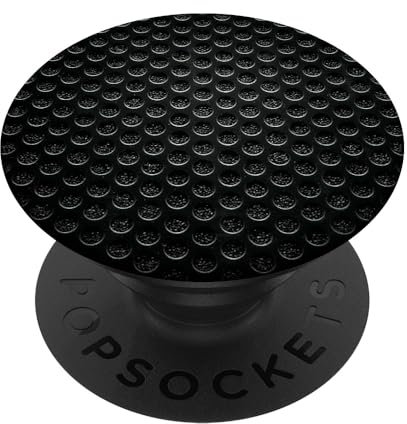 PopSockets Black Pop Socket for Phone & Tablet - Swappable Top, Expanding Stand, Adhesive Grip - Black