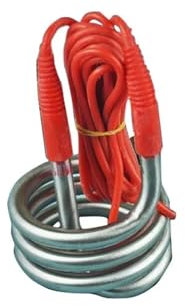 Elemento calefactor sumergible en espiral de 220v y 2500w con calentador de agua de inmersión de alambre de 1,5 M for cubo de tanque (Color : Stainless Steel, Size : 2.5kw)