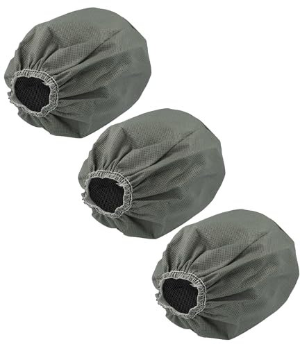 vhbw 3x filtro de tela compatible con Bosch UniversalVac 15 aspiradora industrial, aspirador húmedo/seco - Bolsa tejido, lavable gris