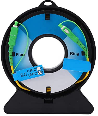 Cable de Fibra óptica de 1 Km Caja de Cable de Lanzamiento OTDR optimizada: Construida con ABS, Compatible con Fibra SM, 150 M de Longitud, Eliminador de Zona Muerta para una