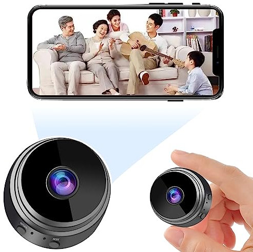 RANBENKY Mini Hidden Camera Wireless Small Camera Full HD 1080P Night Vision Motion Detection Security Camera Nanny Surveillance Cam Covert Cameras with App for Home Indoor A63
