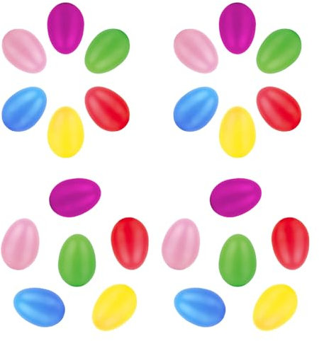 24 Piezas Shaker de Huevo Maracas en Forma De Huevos Huevo Musicales para Percusión y Educación Musical Temprana Fiestas Infantiles