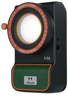Hobolite Iris Portable LED Photography Light Kit with LCD Display, App Control, CRI/TLCI 96+, 2700-6500K Bi-Color Indoor/Outdoor Lighting for Content Creators, Jungle Edition, 5W
