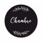 Plaque de Porte Chambre Autocollante PVC Gravé Noir Blanc Ronde. Décoration de Porte personnalisée,