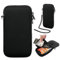 Zhenghebuy Neoprene Phone Pouch, Universal Shockproof Mobile Phone Sleeve Case with Zipper, Black