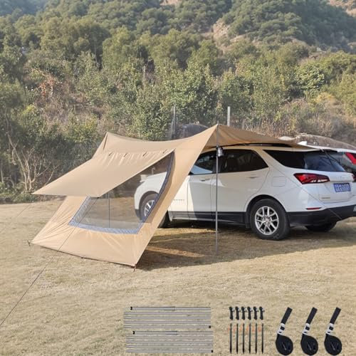 2.9x4.8m Toldo Universal para Autocaravana Caravana Furgonetas Campers Protección contra Sol y Lluvia para Campamento Tarp
