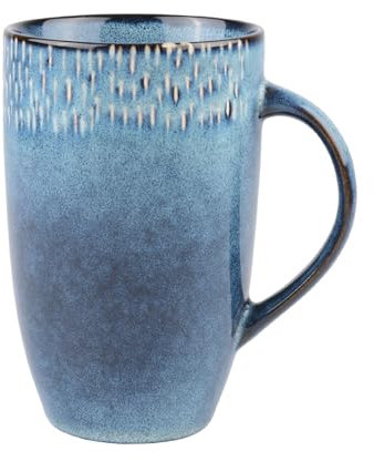 Large Ceramic Coffee Mug 600ml Big Handle Design Extra Large Tea and Coffee Cup Unique Glazed Mug for Cappuccino Latte Hot Tea Microwave and Dishwasher Safe