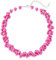 Bulinlin Perlen Kette Damen Perlen Statement Choker Kette Boho Bunt Modeschmuck Geburtstag Geschenke für Frauen(Fuchsia)