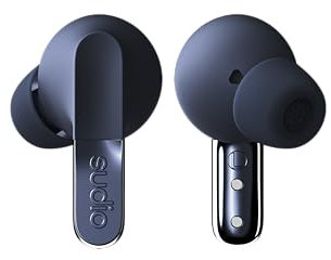 sudio N3Pro Steel Blue - le cuffie a cancellazione del rumore per il giorno e la notte. Cancellazione attiva del rumore (35 dB), autonomia di riproduzione di 5,5 ore, impermeabili, Bluetooth 5.4