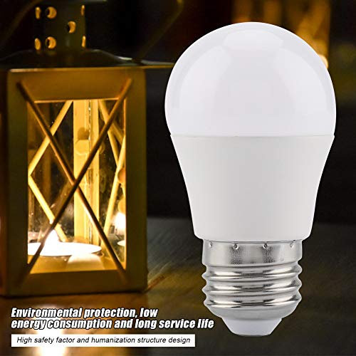 KIMISS 6 PCS 5W Mini LED Light Bulbs Warm White E26 Base G45 Lamps - Energy Efficient Illumination for Home & Business