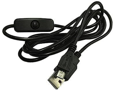 Veemoon Cable Micro USB Interruptor Off Alimentación de Soporta Proyectos Electrónicos