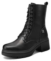 QUEEN HELENA Anfibi Stivaletti Bassi Scarponcini Donna X33-83 (Nero, Sistema Taglie Calzature EU, Adulto, Donna, Numero, Media, 37)