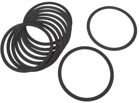 Vvikizy 10 Pcs EVA Speaker Sealing Rings, 210mm OD 184mm ID 10mm Width 2mm Thickness Woofer Speaker Foam Gasket, with High Density EVA Foam for Speaker Cabinets Car Speakers