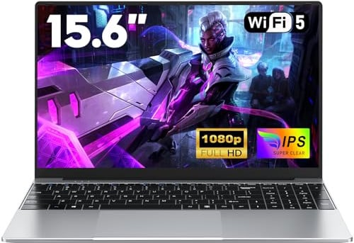 NAIKLULU 15.6 Pollici 2026 Laptop i5 7Y54 Processore (1,2 a 3,2 Ghz), 16GB RAM 512GB SSD Computer PC Portatile, Tastiera Retroilluminata/Webcam/Touchpad/5000Mah