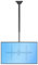 StarTech.com TV Ceiling Mount, Hanging Single Screen Vesa Mount for 32”-75 TVs/Displays - Height Adjustable Telescopic Pole