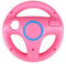 AMEEGO Steering Wheel Design Stand Mario Kart Racing Game Steering Wheel Stand For Wii Game Controller (Pink)