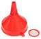 Alamor Universal Entonnoir Essence Carburant Diesel avec Filtre Moto Voiture Tracteur Camion Rouge