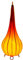 Orientalische Stehlampe Roana orange 50cm Lederlampe Hennalampe Lampe | Marokkanische Große Stehlampen aus Metall, Lampenschirm aus Leder | Orientalische Dekoration aus Marokko, Farbe Orange