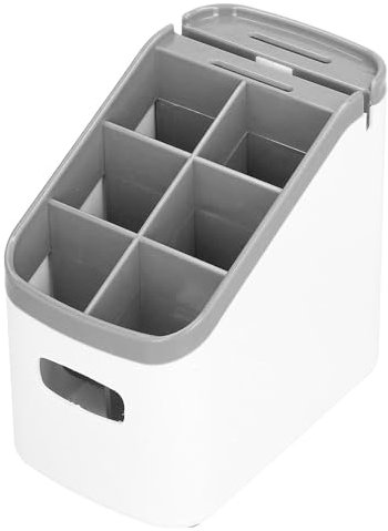 Space Home - Escurridor de Cubiertos con Afilador - Portacubiertos de Cocina - Soporte y Organizadores para Utensilios - ABS