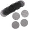 gexu Blumentopf Netz Pad Mesh Bonsai - 20 Stück Gitter für Gartenabflüsse Verhindert Bodenverlust Blumentopfloch Matten Kunststoff Garten Drainage Mesh Matte für die Unterseite Schwarz.