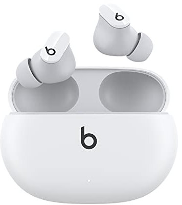 New Beats Studio Buds – True Wireless Noise Cancelling Earbuds – Compatible with Apple & Android, Built-in Microphone, IPX4 Rating, Sweat Resistant Earphones, Class 1 Bluetooth Headphones - White