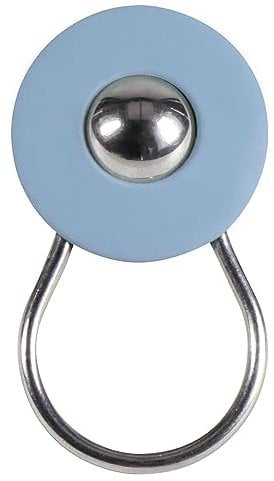 Depot4Design Orbit Schlüsselanhänger, Schlüsselorganizer, V2A, Gummi, Soft Blue, 1000006