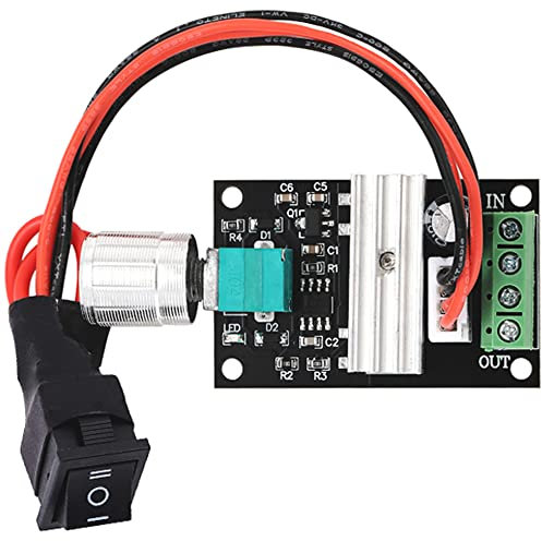 Greluma 1 Pezzo Interruttore driver motore reversibile regolabile 6V 12V 24V 3A 80W DC Motor Speed Controller (PWM)