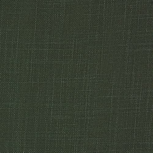 KT KILOtela - Tissu Décoration Numérique, Viscose, Lin, Tapisserie, Coussins, Rideaux, Sacs, 100 cm Longueur x 140 cm Largeur, Kuta Lisse, Vert Bouteille