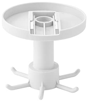 Tissting Kitchen Utensil Hanger with 6 Hooks, Under Cabinet Utensil Holder 360° Rotatable Kitchen Hooks Utensil Rack, Free Adhesive Kitchen Utensils Hanging Rack(Style.2 White)