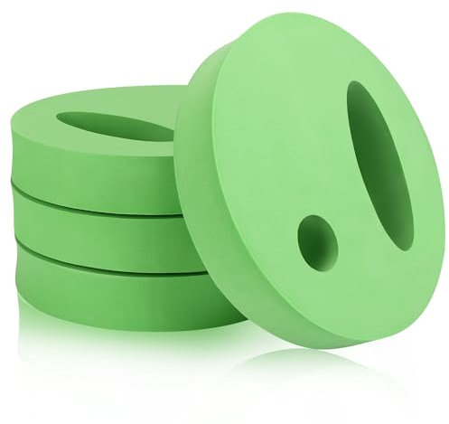 4 discos de natación de mano – Pesos de agua resistentes a la piscina, espuma EVA, juego de aeróbicos acuáticos para ejercicio acuático, adultos y principiantes de natación