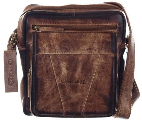Greenland Nature Mascu & Line Umhängetasche Leder 25 cm