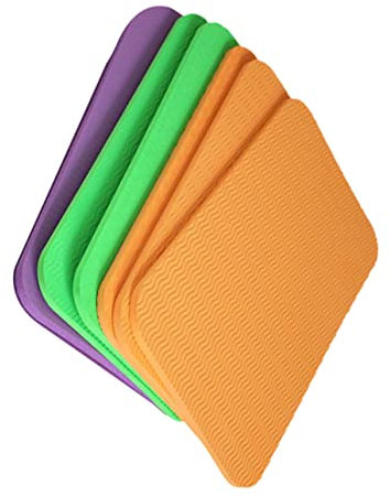 Toddmomy Yoga-sitzpolster 6er-set Kniekissen Dickes Tpe-material Zur Verlängerung Der Yogamatte Bequemes Sitzen Zufällige Farbe