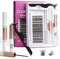 Ocean Pearl Eyelashes Cluster Lashes Individual Lashes 72 Clusters Lash Extension Kit with Super Bond+Seal+Remover+Tweezer for Beginner DIY at Home 10-16mm C/D Curl-OP01