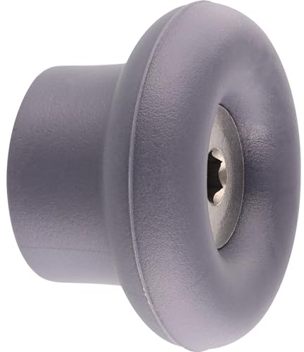 WAGNER - hooks4home - Design-Wandhaken DOT - Ø 40 x 25 mm, Kunststoff & Stahl galvanisiert, grau - 17021121