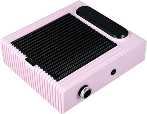 Cris Nails - Aspirador de uñas, colector de polvo de uñas para manicura de alta potencia hasta 80W, color rosa