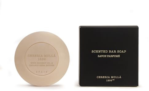 CERERERIA MOLLA 1899 | Savon parfumé Bulgarian Rose & Oud | Fabriqué avec de l'huile de coco et du beurre de karité | Peau hydratée | Ingrédients naturels