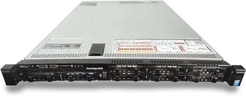 Generico Server rack Dell R630 | 8x SFF | 2x Xeon 16-Core E5-2683 V4 3.00 GHz | 256GB RAM | H710 Ctrl | 2xPSU (ricondizionato certificato) (2x 500GB SATA SSD, Senza sistema operativo)