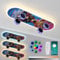 Kinder zimmerlampe decke, LED Kinderzimmer Deckenleuchte Kinderzimmer Deckenlampe, Interessant Kinder Skateboard Lampen mit RGB Fernbedienung Dimmbar & APP, Kinderzimmerlampe decke, Kinderlampe decke