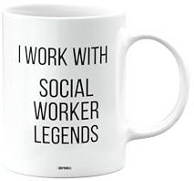 MIPOMALL Funny Work Mug for Social Worker, I Work with Absolute Legends Mug, for Colleague, Boss, Friend, Manager, Secret Santa Gifts, Presents for Christmas, mm-CA_164_106