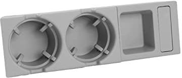 DEMULAX Car Center Console Water Cup Holder Beverage Bottle Holder Coin Tray, for BMW, 3 Series E46 323i 318I 320I 98-06 51168217953 Console Cup Holder(Grey)