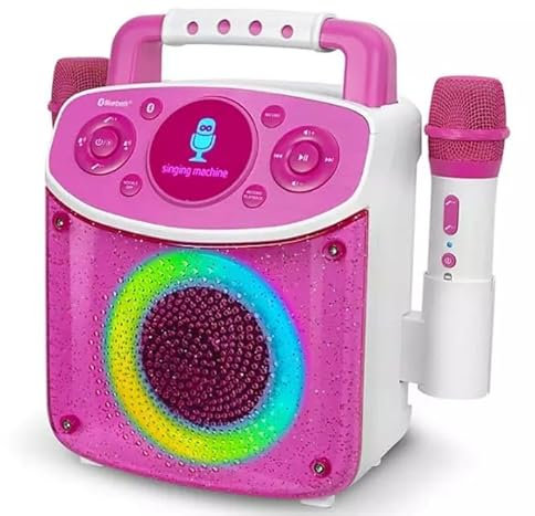 Kids Karaoke Machine with Microphone, Singing Machine, Pink