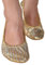 JMORCO Ballett Schuhe Frauen Bauchtanz Schuhe Slipper Flache Ballett Gymnastik Tanzen Schuhe Bühne Bauchtanz Pailletten Schuhe(XL)