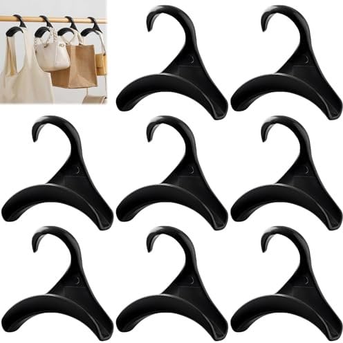 Regerly Handtasche Kleiderbügel Haken Schrank, 8 Stücke Haken für Taschen Rucksäcke taschen aufhänger taschenaufhänger für hängende Rucksäcke Schulranzen Schal Gürtel und Krawatte